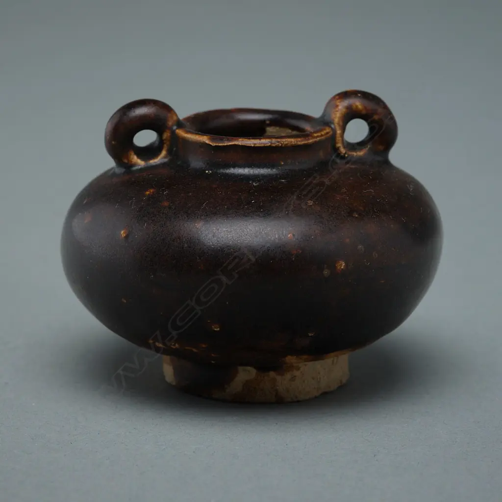 Stoneware bottle - Sawankhalok - 13th to 16thC Image 1++